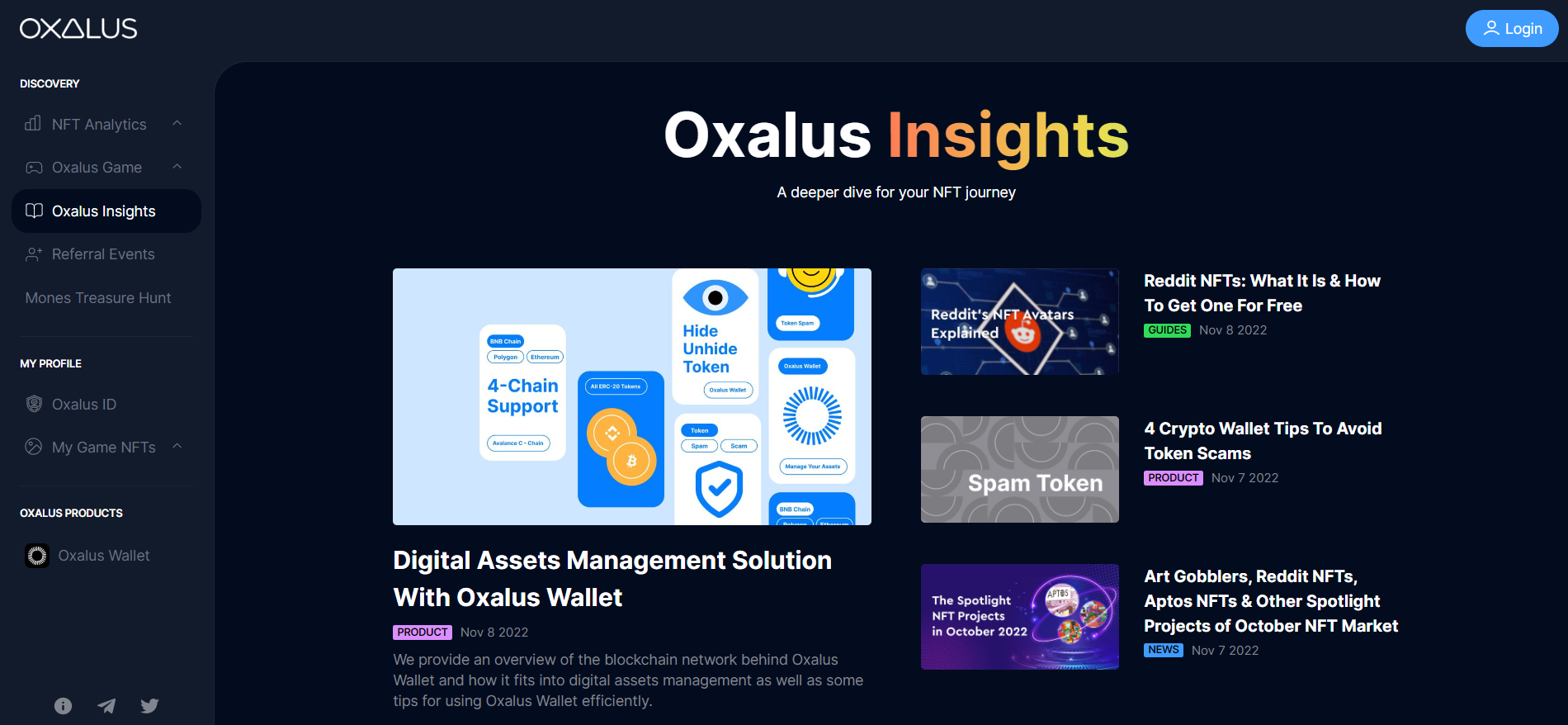 Oxalus - How To Find Upcoming NFT Projects