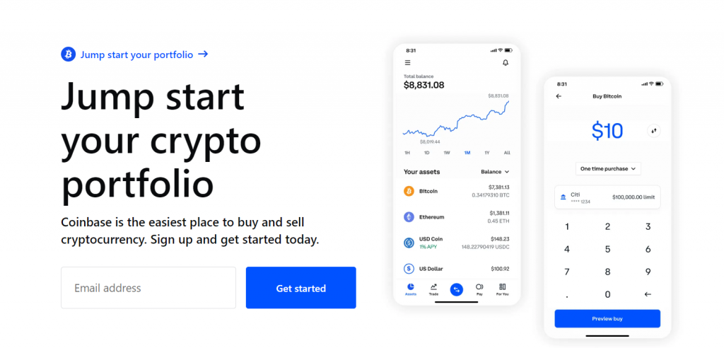 coinbase -Highest APY Crypto Staking Platforms
